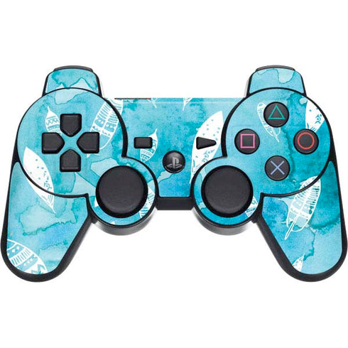 Raining Feathers PS3 Dual Shock wireless controller Skin