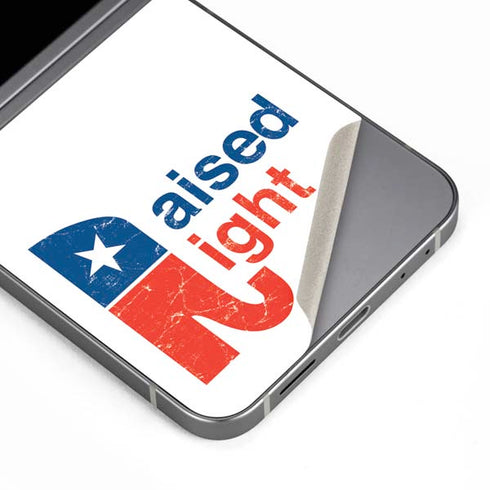 Raised Right Galaxy Z Flip6 Skin