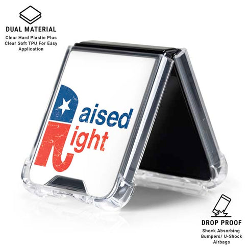 Raised Right Galaxy Z Flip6 Clear Case