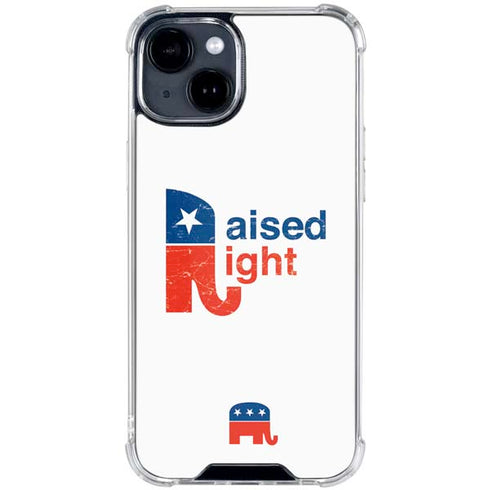 Raised Right iPhone 15 Clear Case