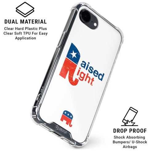Raised Right iPhone 16e Clear Case