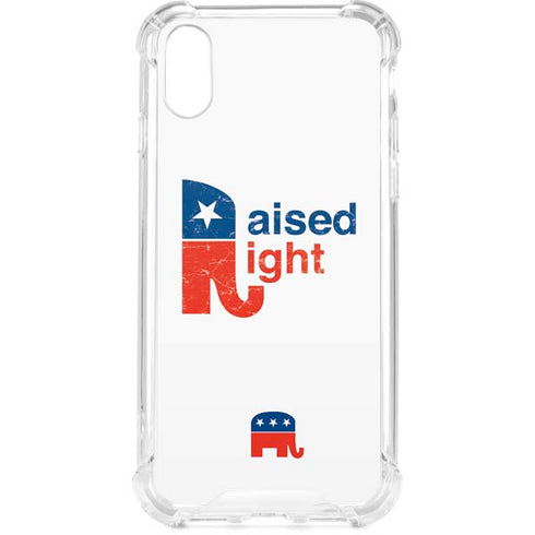 Raised Right iPhone XS Clear Case