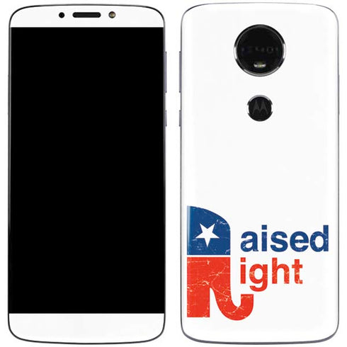 Raised Right Moto E5 Plus Skin