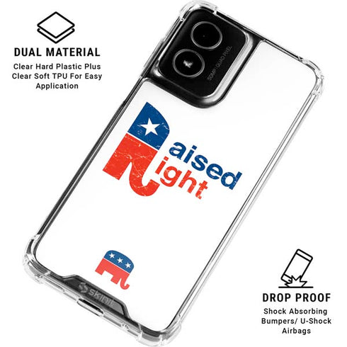 Raised Right Moto G Power 5G (2024) Clear Case