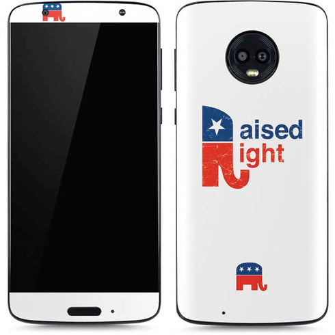 Raised Right Moto G6 Skin