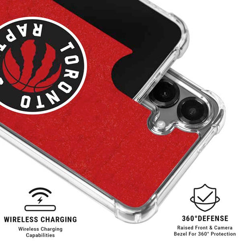 NBA Toronto Raptors Distressed Galaxy S26 Clear Case