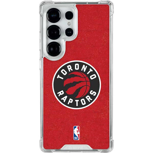 NBA Toronto Raptors Distressed Galaxy S26 Ultra Clear Case