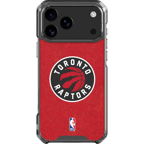 NBA Toronto Raptors Distressed iPhone 17 Pro Max Clear Case