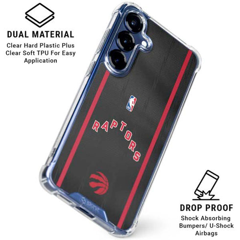 NBA Toronto Raptors Jersey Galaxy S25 FE Clear Case