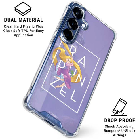 Disney Princess Rapunzel and Pascal Galaxy S25 Plus Clear Case