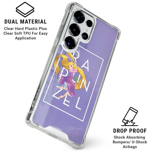 Disney Princess Rapunzel and Pascal Galaxy S25 Ultra Clear Case