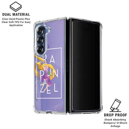 Disney Princess Rapunzel and Pascal Galaxy Z Fold6 Clear Case