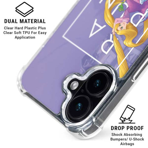 Disney Princess Rapunzel and Pascal iPhone 16 Plus Clear Case