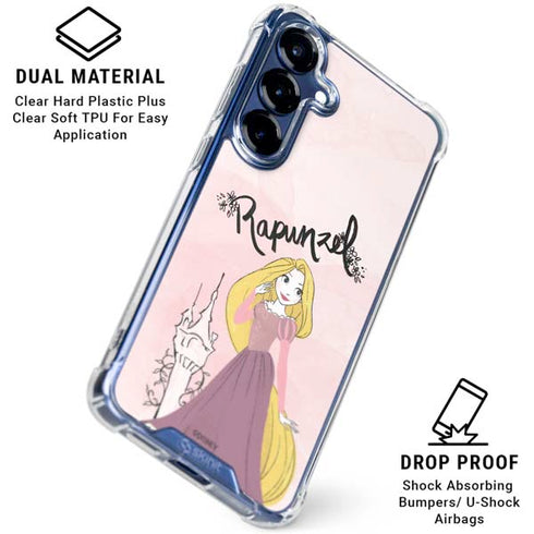 Disney Princess Rapunzel Art Galaxy S25 Plus Clear Case