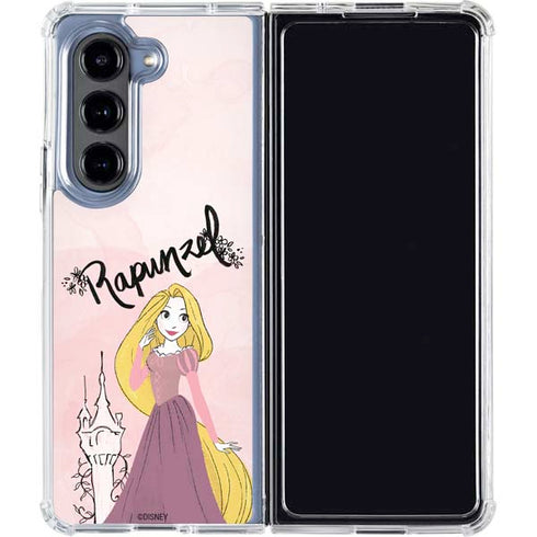 Disney Princess Rapunzel Art Galaxy Z Fold5 5G Clear Case