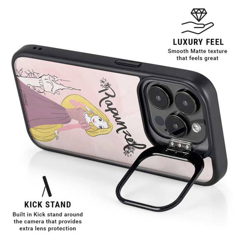 Disney Princess Rapunzel Art iPhone 14 Pro Kickstand Case