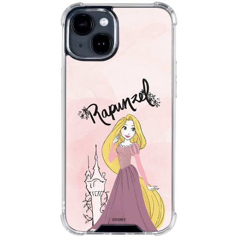 Disney Princess Rapunzel Art iPhone 15 Clear Case