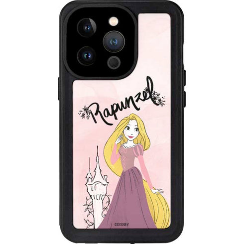 Disney Princess Rapunzel Art iPhone 15 Pro Waterproof Case