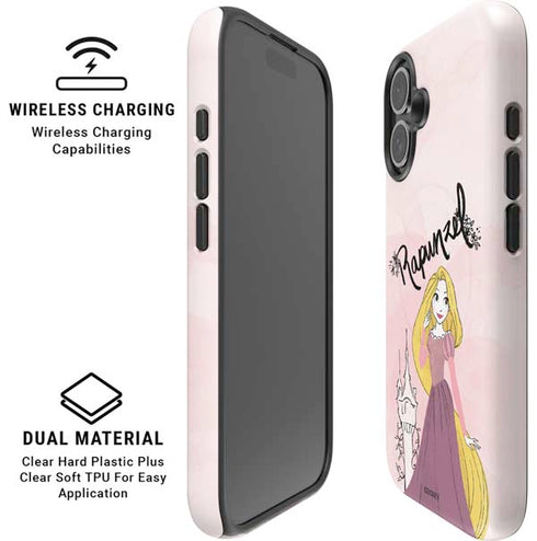 Disney Princess Rapunzel Art iPhone 16 Magsafe Impact Case