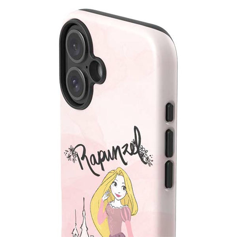 Disney Princess Rapunzel Art iPhone 16 Plus Impact Case