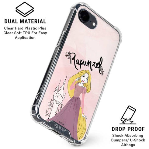Disney Princess Rapunzel Art iPhone 16e Clear Case