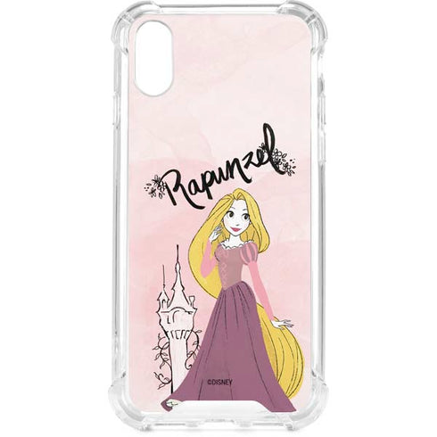Disney Princess Rapunzel Art iPhone XS Clear Case