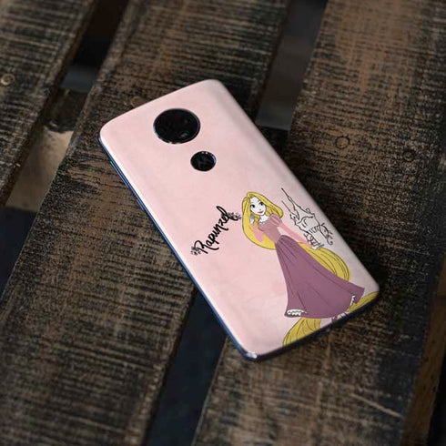 Disney Princess Rapunzel Art Moto E5 Plus Skin