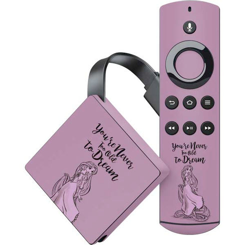 Disney Princess Rapunzel Never Too Old To Dream Art Amazon Fire TV Skin
