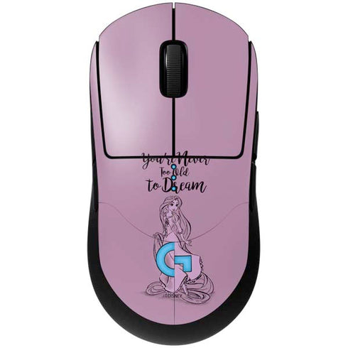 Disney Princess Rapunzel Never Too Old To Dream Art G Pro Wireless Gaming Mouse Skin
