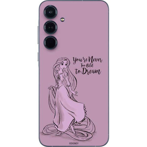 Disney Princess Rapunzel Never Too Old To Dream Art Galaxy A35 5G Skin