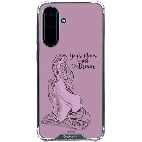 Disney Princess Rapunzel Never Too Old To Dream Art Galaxy A36 5G Clear Case