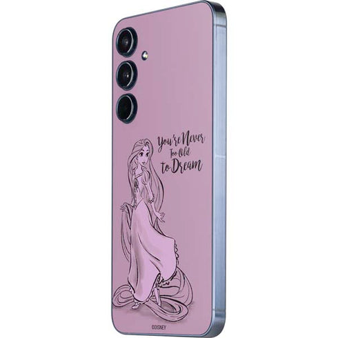 Disney Princess Rapunzel Never Too Old To Dream Art Galaxy A55 5G Skin