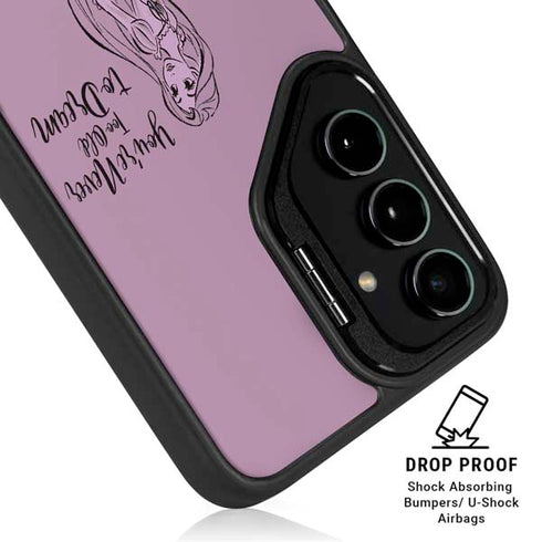 Disney Princess Rapunzel Never Too Old To Dream Art Galaxy S25 Kickstand Case