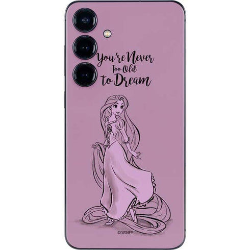 Disney Princess Rapunzel Never Too Old To Dream Art Galaxy S25 Plus Skin