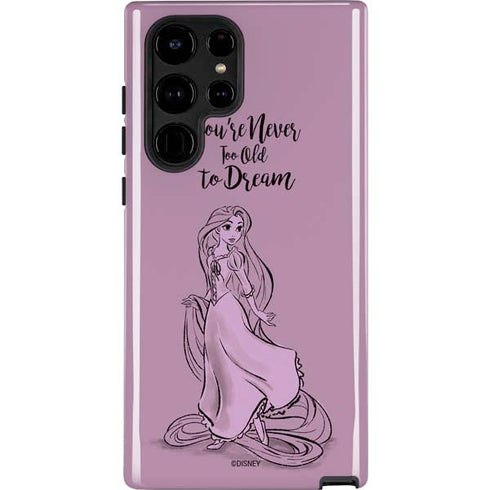 Disney Princess Rapunzel Never Too Old To Dream Art Galaxy Cases