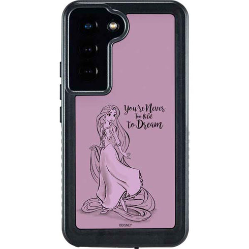 Disney Princess Rapunzel Never Too Old To Dream Art Galaxy S24 Waterproof Case