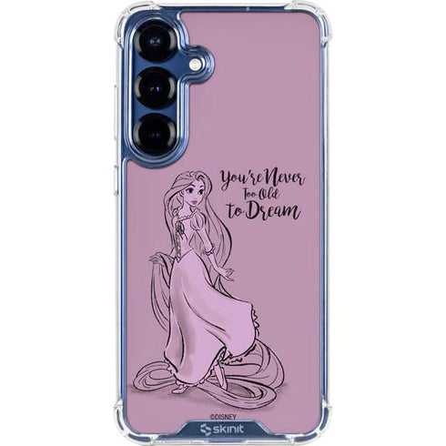 Disney Princess Rapunzel Never Too Old To Dream Art Galaxy S25 Clear Case