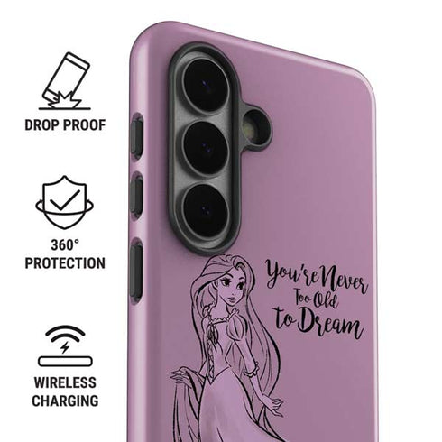 Disney Princess Rapunzel Never Too Old To Dream Art Galaxy S26 Impact Case