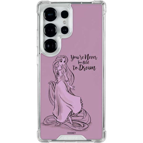Disney Princess Rapunzel Never Too Old To Dream Art Galaxy S26 Ultra Clear Case