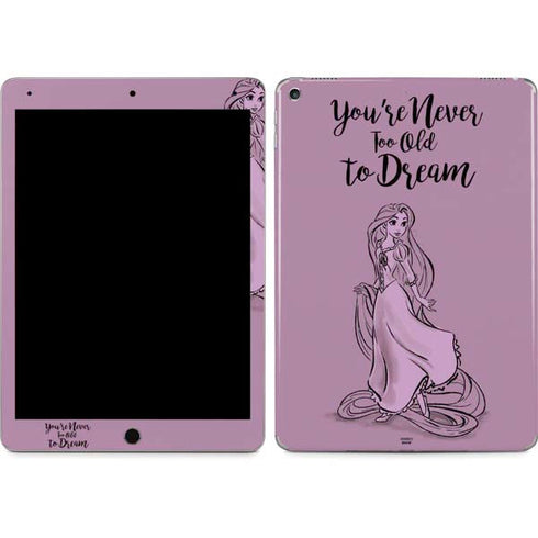 Disney Princess Rapunzel Never Too Old To Dream Art iPad Skins