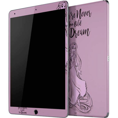 Disney Princess Rapunzel Never Too Old To Dream Art iPad Skins