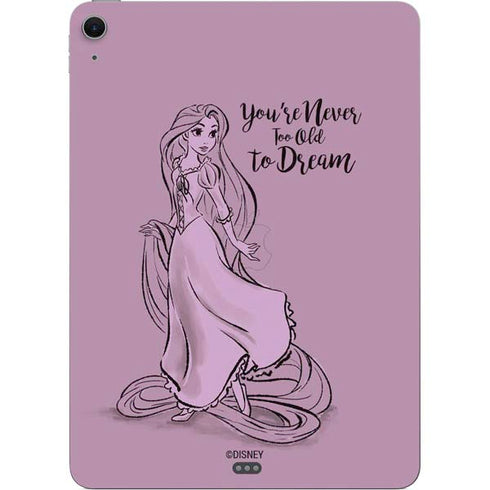 Disney Princess Rapunzel Never Too Old To Dream Art Apple iPad Air Skin