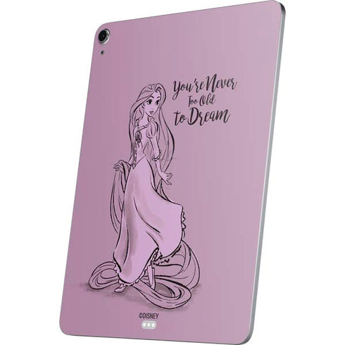 Disney Princess Rapunzel Never Too Old To Dream Art Apple iPad Air Skin