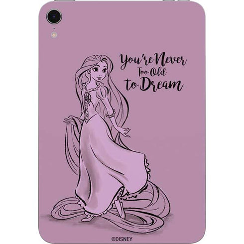 Disney Princess Rapunzel Never Too Old To Dream Art Apple iPad Mini Skin