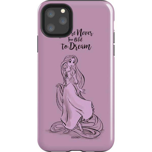 Disney Princess Rapunzel Never Too Old To Dream Art iPhone Cases