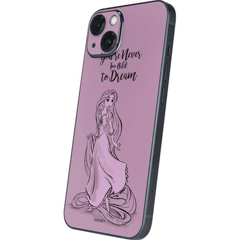 Disney Princess Rapunzel Never Too Old To Dream Art iPhone Skins