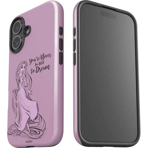 Disney Princess Rapunzel Never Too Old To Dream Art iPhone 16 Plus Impact Case
