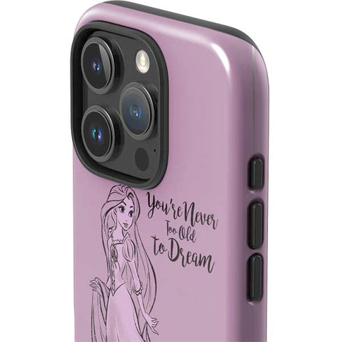Disney Princess Rapunzel Never Too Old To Dream Art iPhone 16 Pro Impact Case