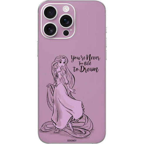 Disney Princess Rapunzel Never Too Old To Dream Art iPhone 16 Pro Max Skin