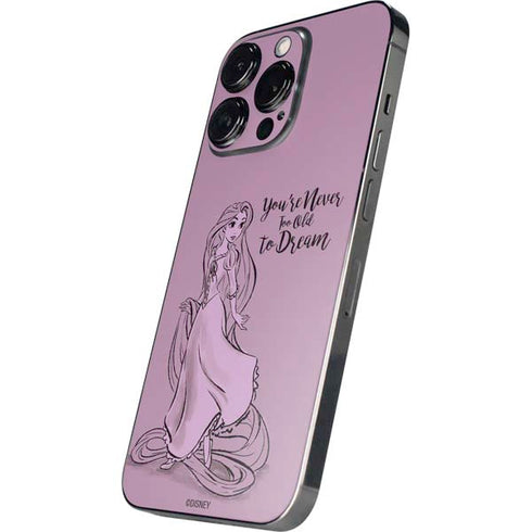 Disney Princess Rapunzel Never Too Old To Dream Art iPhone 16 Pro Skin